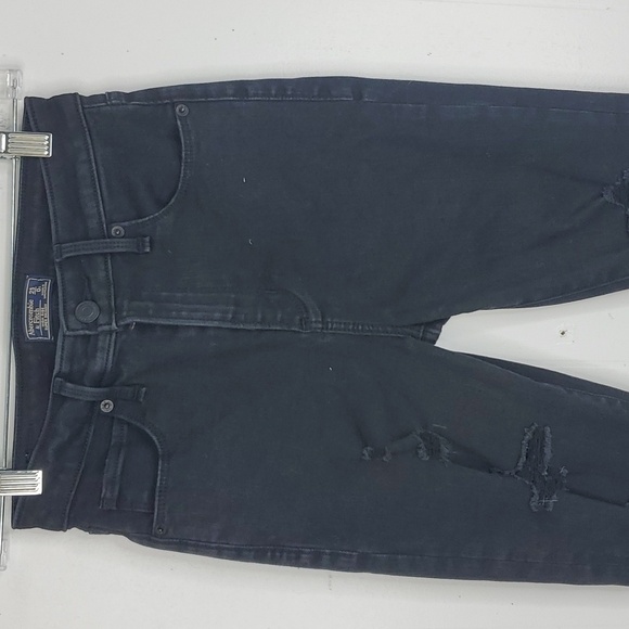 Abercrombie High Rise Super Skinny Jeans Curve Love Distressed Womens 0 Short 25 - Picture 3 of 11